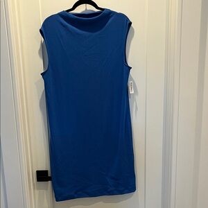 Old Navy Royal Blue Sleeveless Cowl Neck Tank Dress